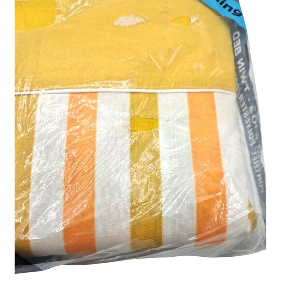 Vintage 70s Penneys Sheet Twin Bed Sheet 72" X 104" Penn-Prest Fashion Manor No- - Picture 3 of 8